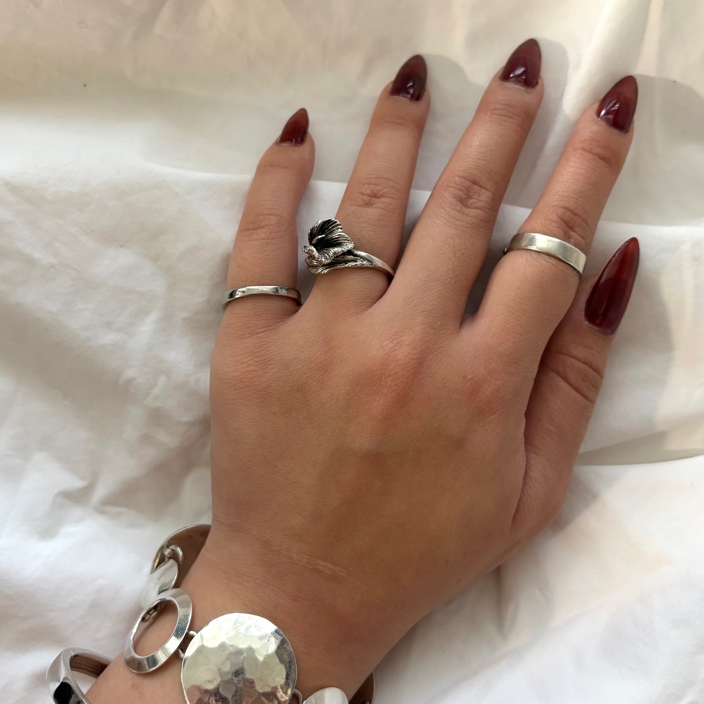 Vintage Sterling Calla Lily Ring