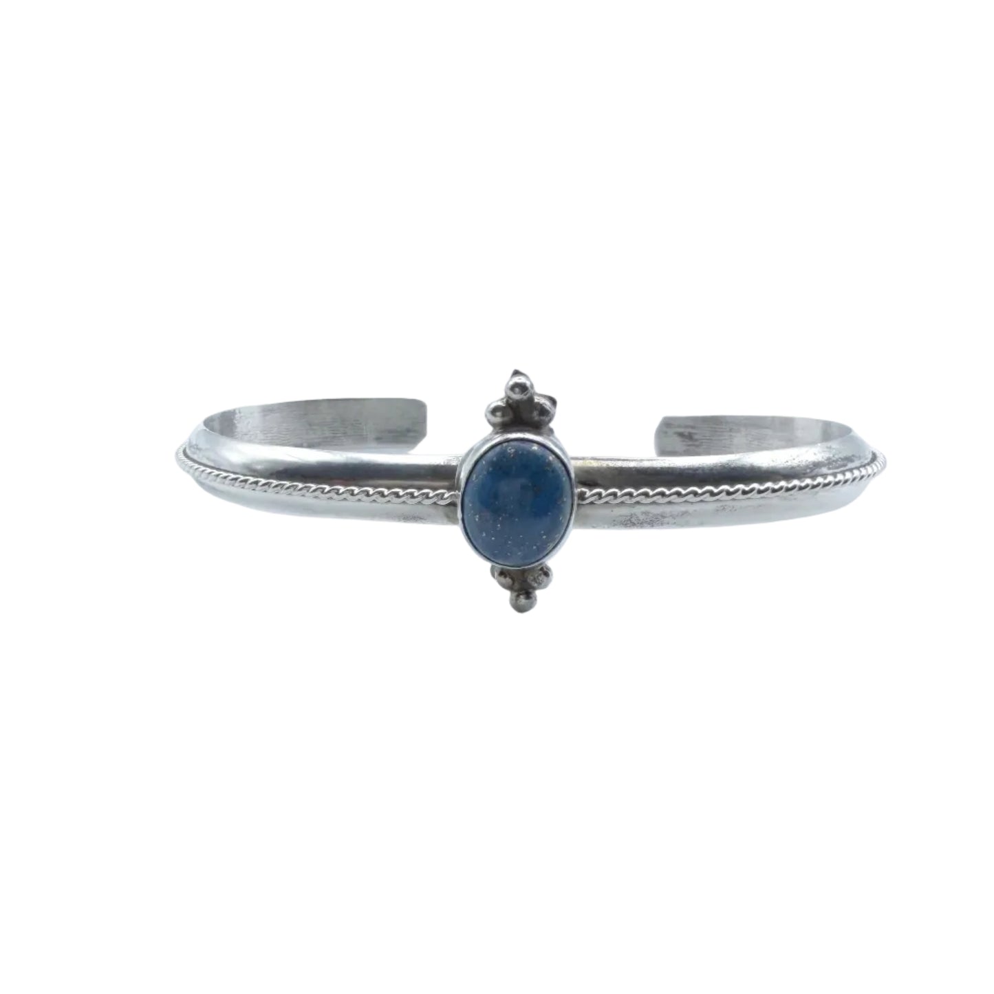Vintage Sterling Lapis Cuff
