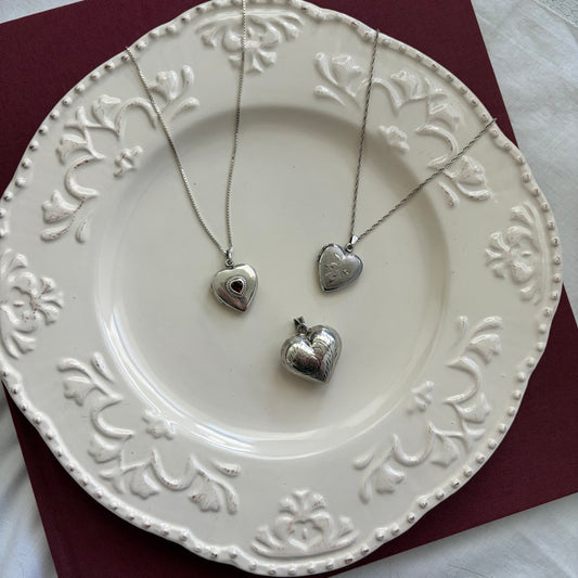 Sterling Cubic Zirconia Locket Necklace