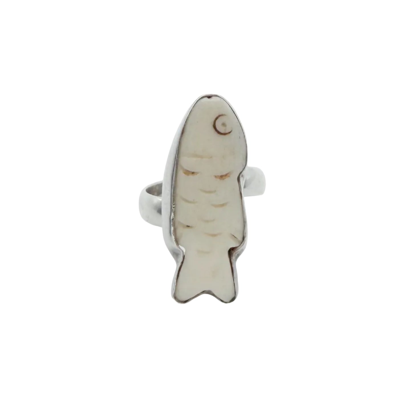 Vintage Rare Sterling Tabra Fish Ring