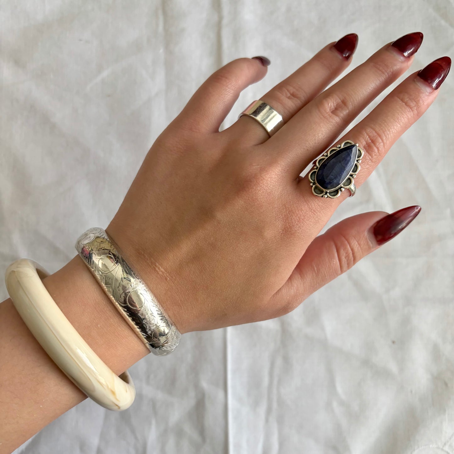 Vintage Sterling Sodalite Ring