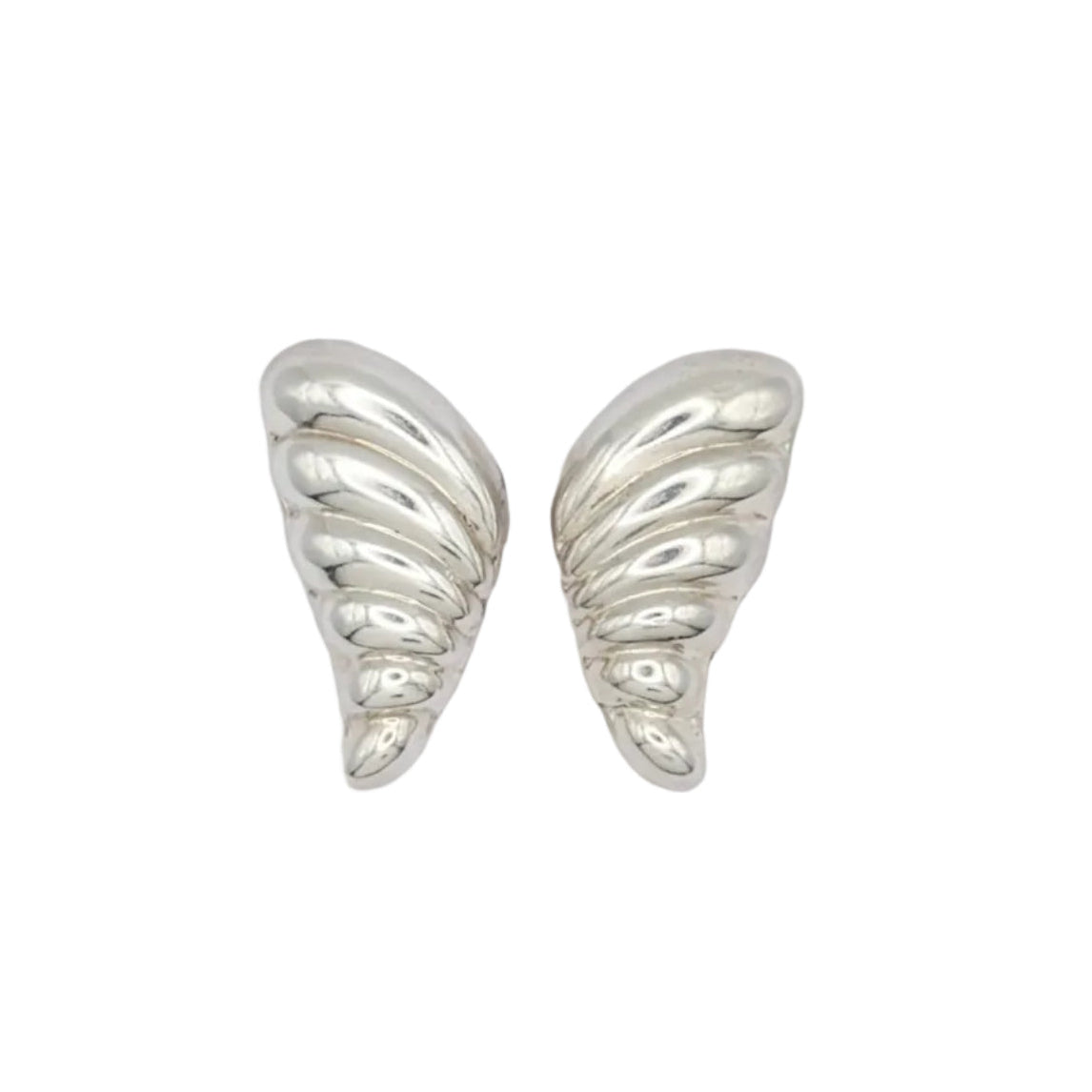Vintage Sterling Butterfly Wing Earrings