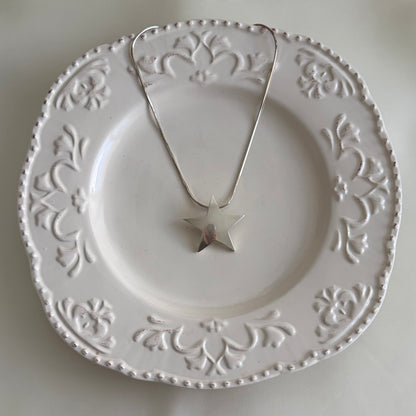 Vintage Sterling Star Necklace