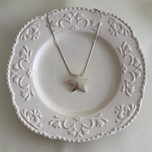 Vintage Sterling Star Necklace