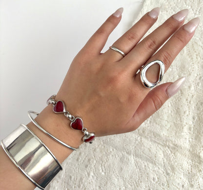 Modernist Open Circle Ring
