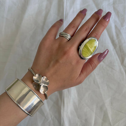 Modernist Sterling Puzzle Ring