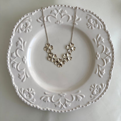 Vintage Sterling Stuart Nye Dogwood Necklace