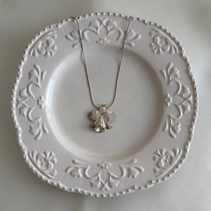 Vintage Sterling Orchid Necklace