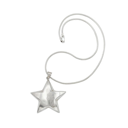 Vintage Sterling Large Statement Star Necklace