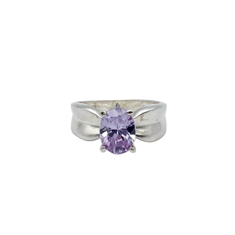 Vintage Sterling Amethyst Rings