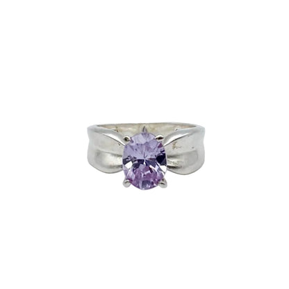 Vintage Sterling Amethyst Rings
