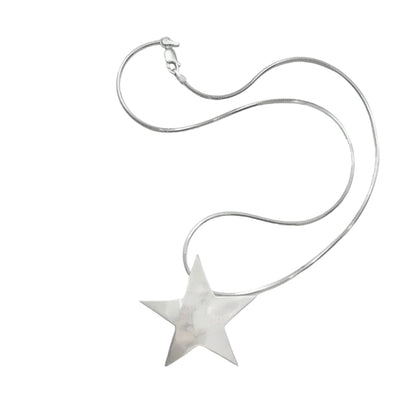 Vintage Sterling Star Necklace