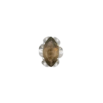 Vintage Sterling Taxco Smokey Quartz Ring