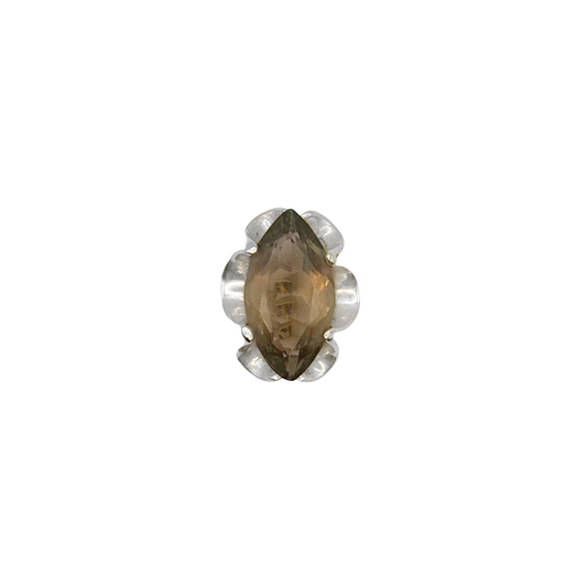 Vintage Sterling Taxco Smokey Quartz Ring