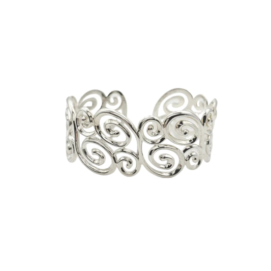 Vintage Sterling Swirl Cuff