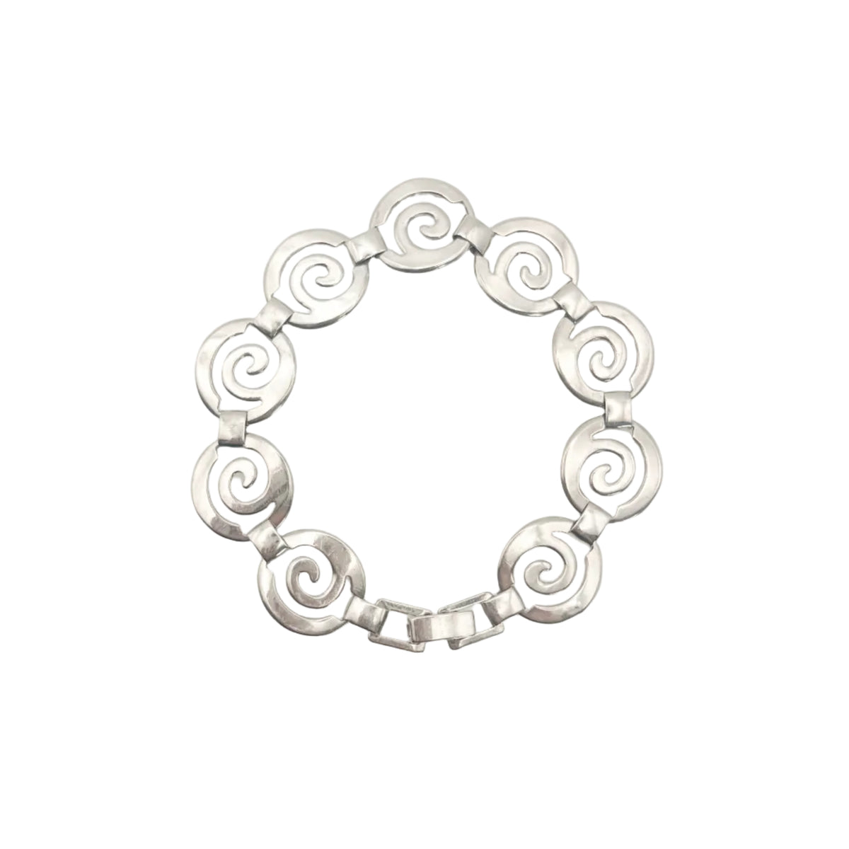 Modernist Swirl Link Bracelet