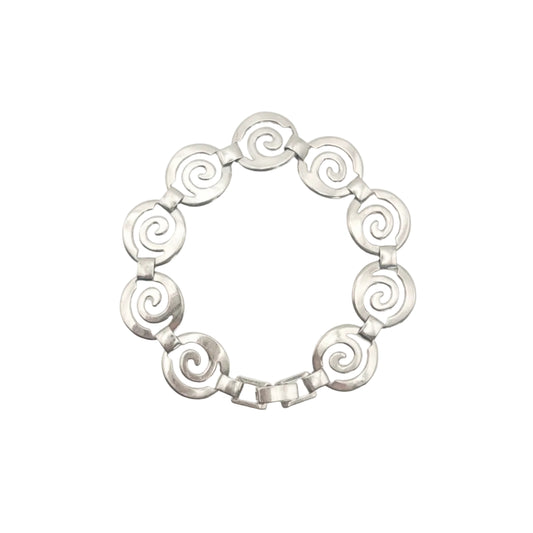 Modernist Swirl Link Bracelet