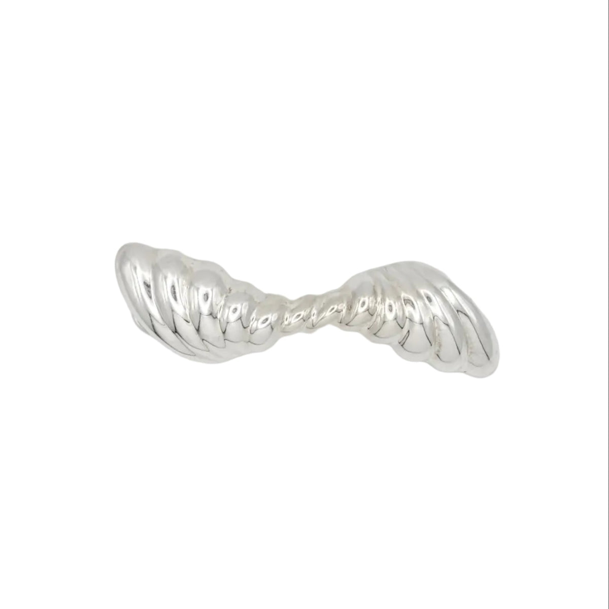 Vintage Sterling Ribbed Barrette