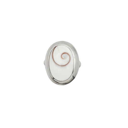 Vintage Sterling Shiva Shell Ring