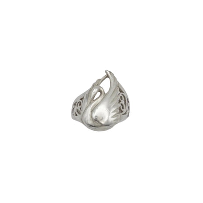 Vintage Sterling Swan Ring