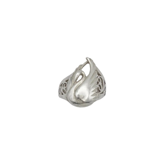 Vintage Sterling Swan Ring