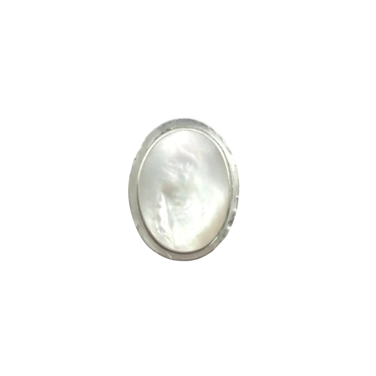 Vintage Sterling Statement MOP Ring