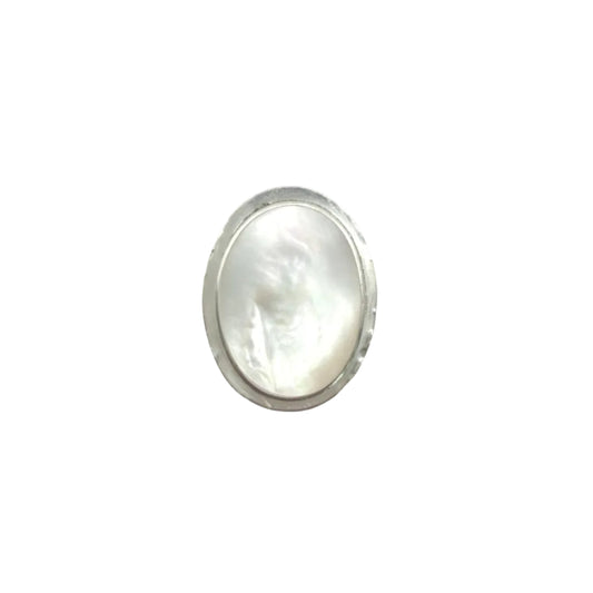 Vintage Sterling Statement MOP Ring
