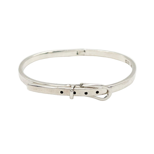 Vintage Sterling Belt Buckle Bracelet