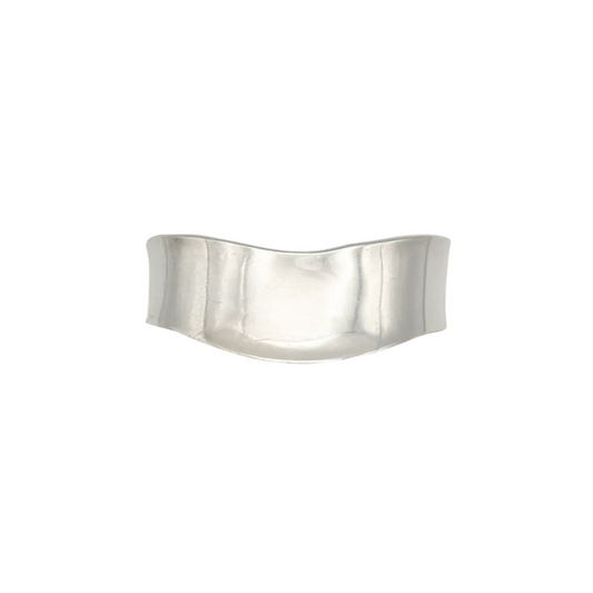 Vintage Sterling Curved Statement Cuff
