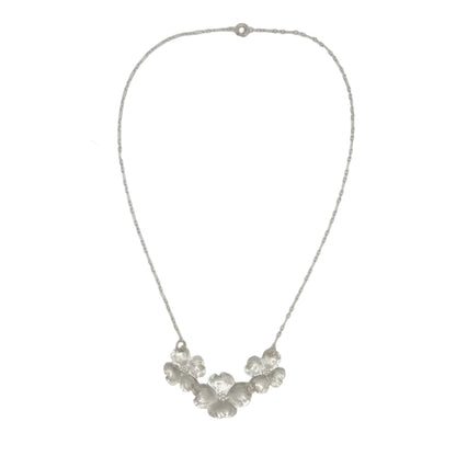 Vintage Sterling Stuart Nye Dogwood Necklace