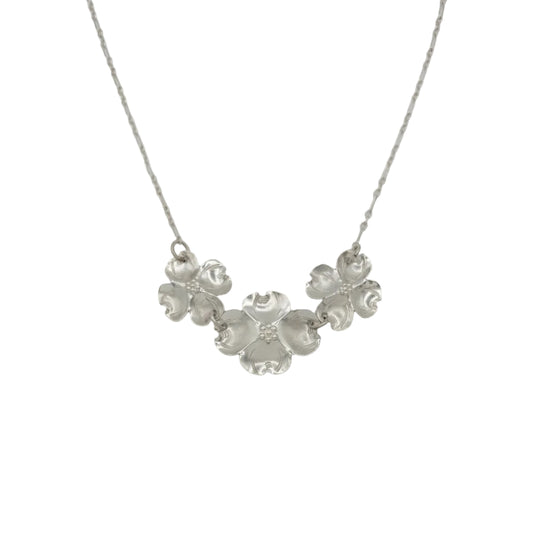 Vintage Sterling Stuart Nye Dogwood Necklace