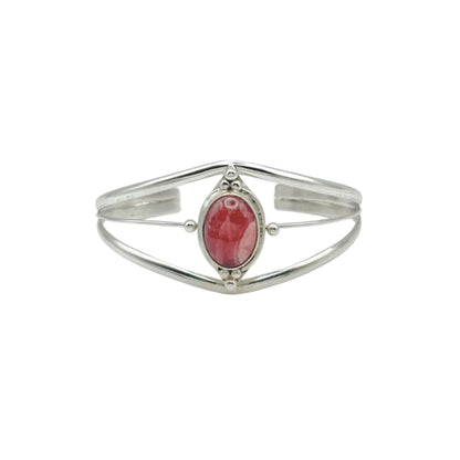 Vintage Sterling Rhodochrosite Cuff