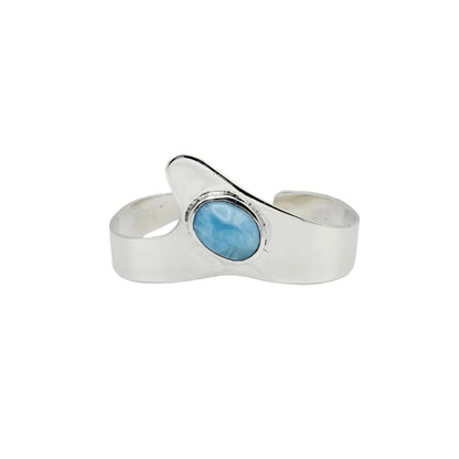 Modernist Sterling Larimar Cuff