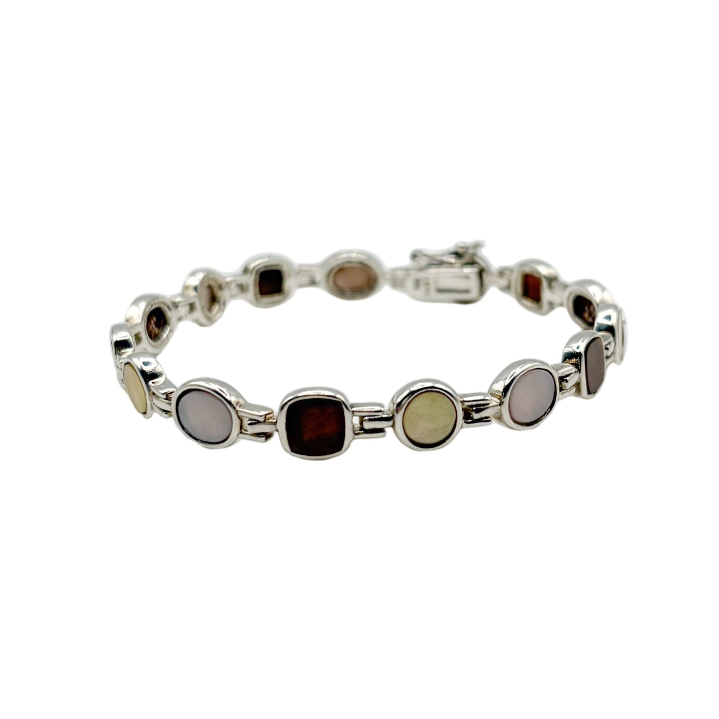 Vintage Sterling MOP Connector Bracelet