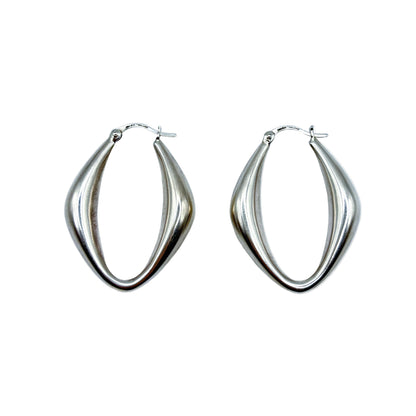 Vintage Sterling Hoops