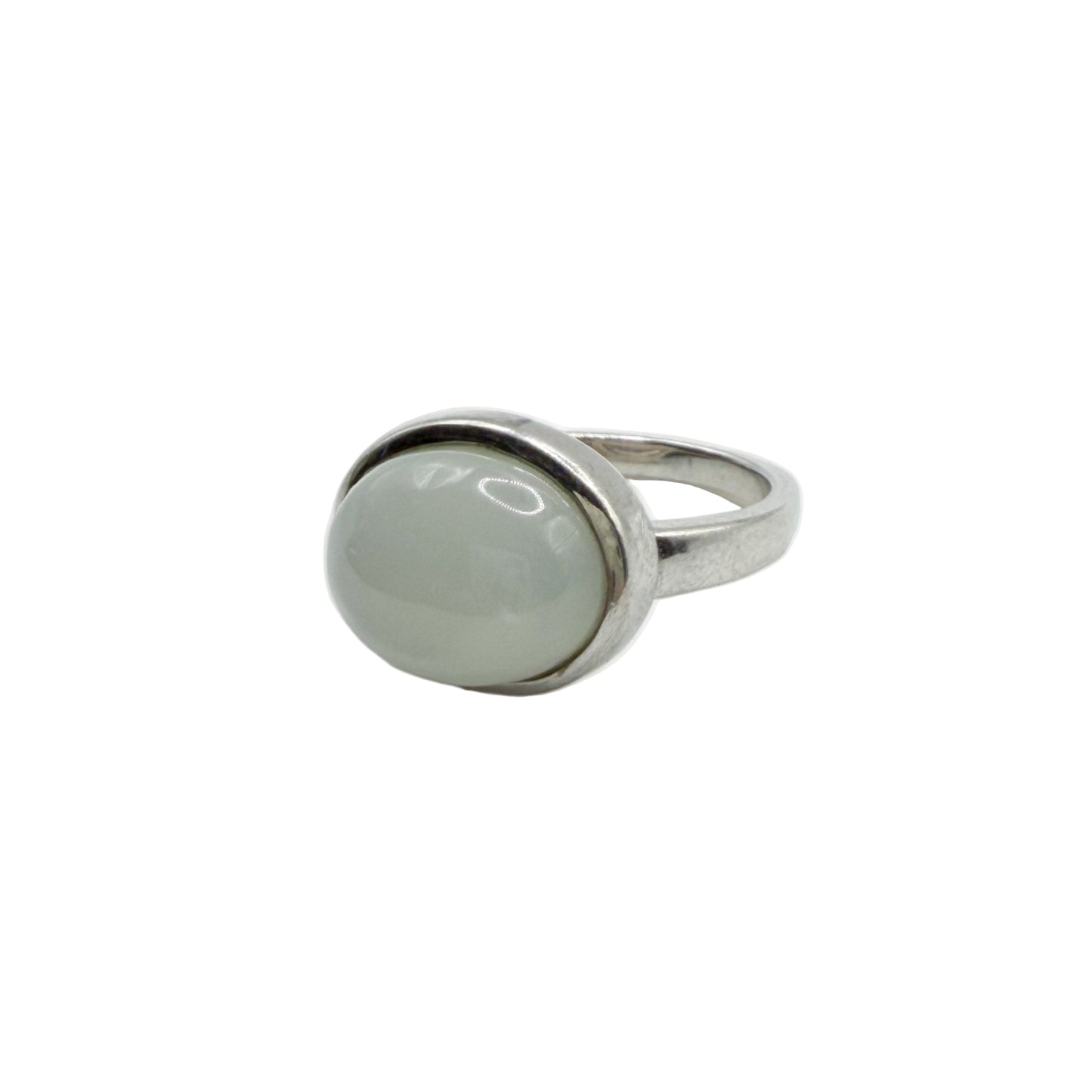 Vintage Sterling Mother of Pearl Cabochon Ring