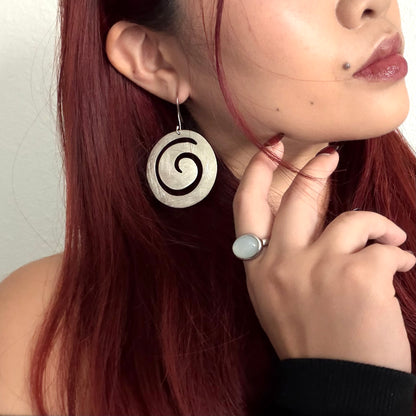 Vintage Swirl Sterling Earrings