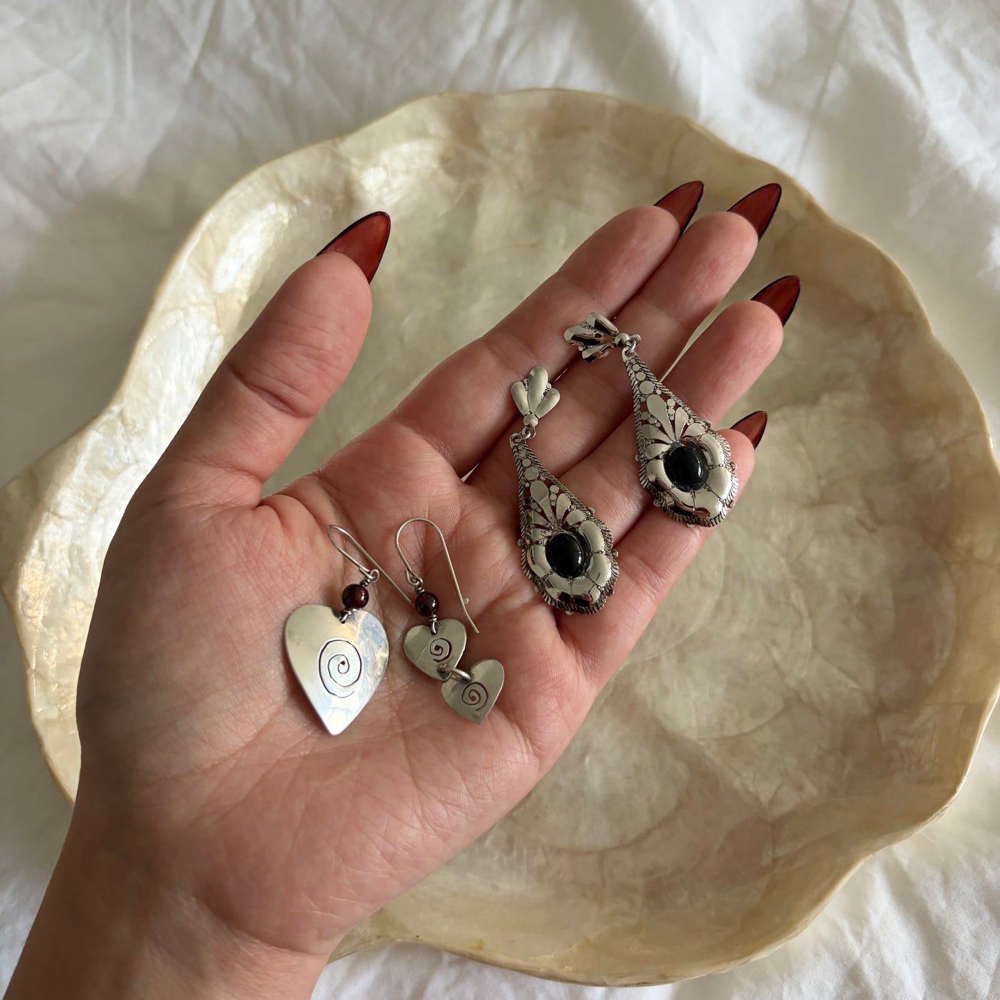 Vintage Sterling Drop Earrings
