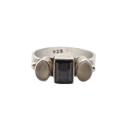 Vintage Sterling Garnet Ring