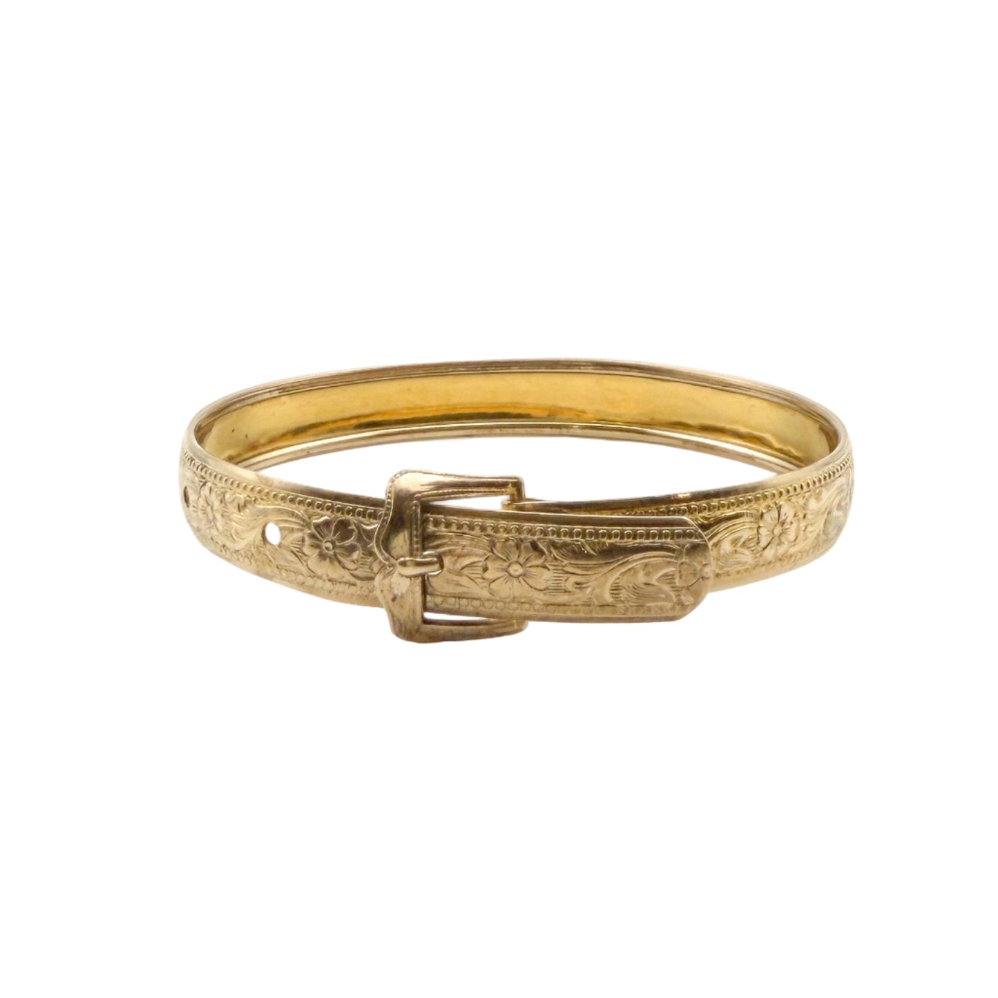 Vintage Gold Filled Belt Buckle Bracelet