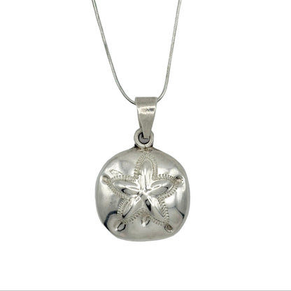Vintage Sterling Sand Dollar Necklace