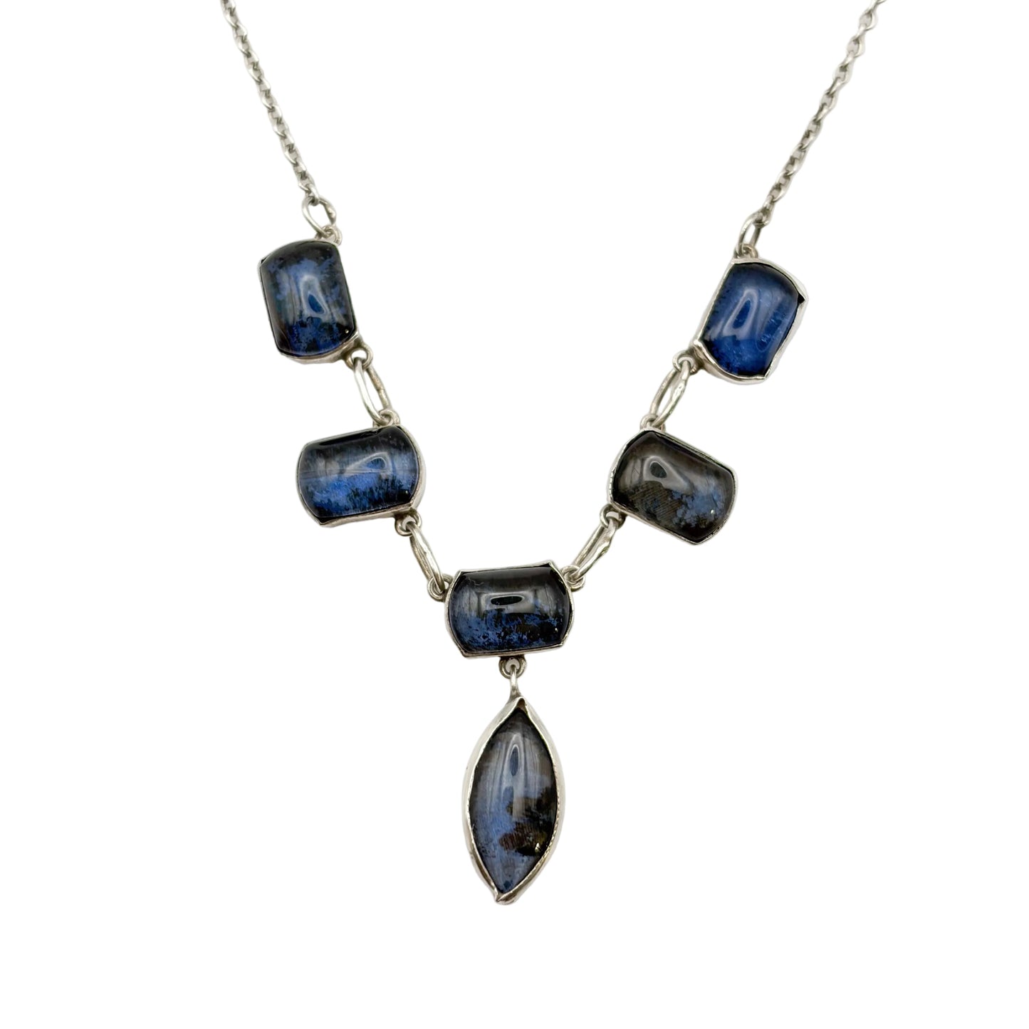 Vintage Sterling Moonstone Necklace