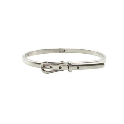 Vintage Sterling Belt Buckle Bracelet
