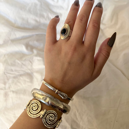 Vintage Sterling Belt Buckle Bracelet