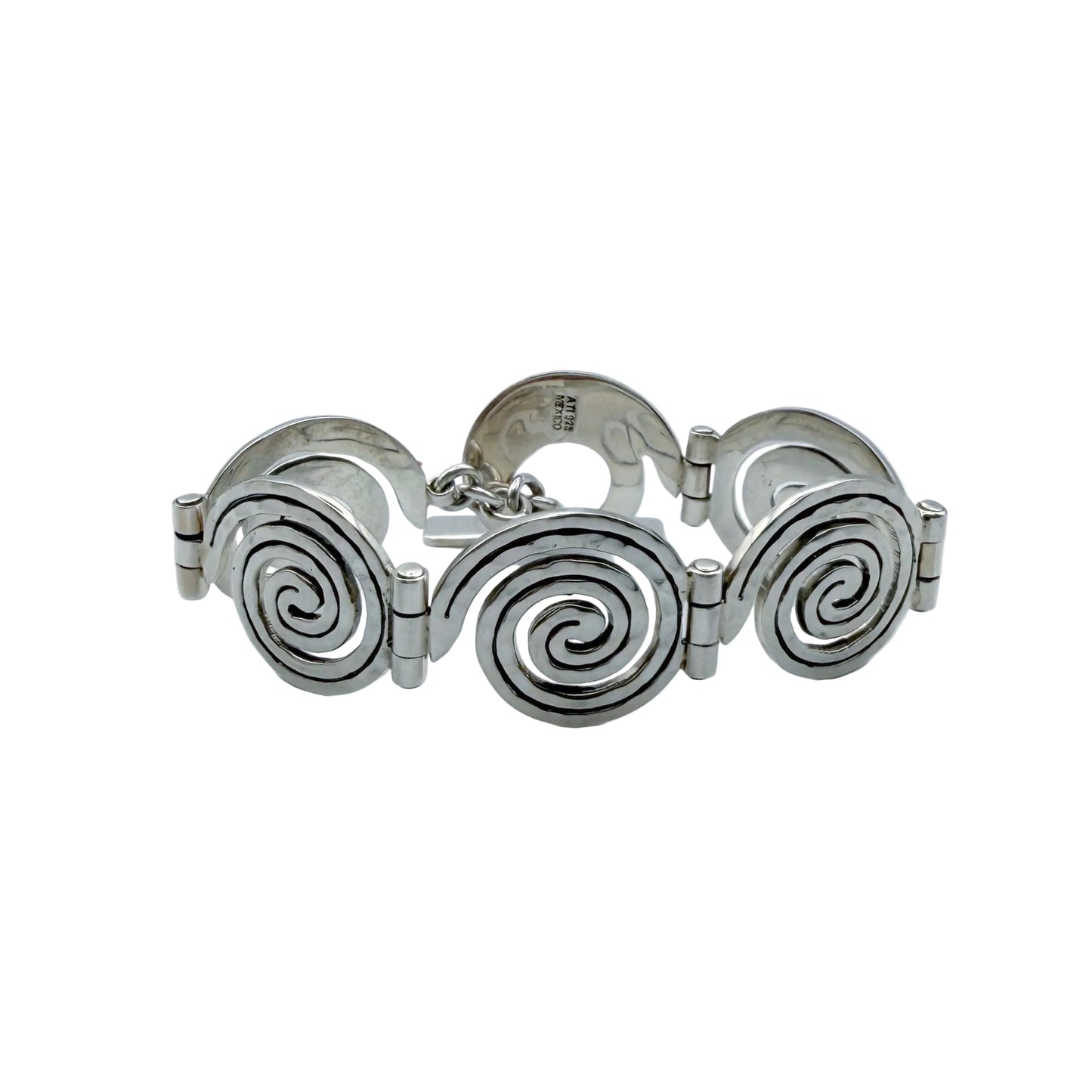 Vintage Sterling Swirl Bracelet