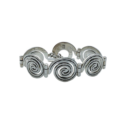 Vintage Sterling Swirl Bracelet