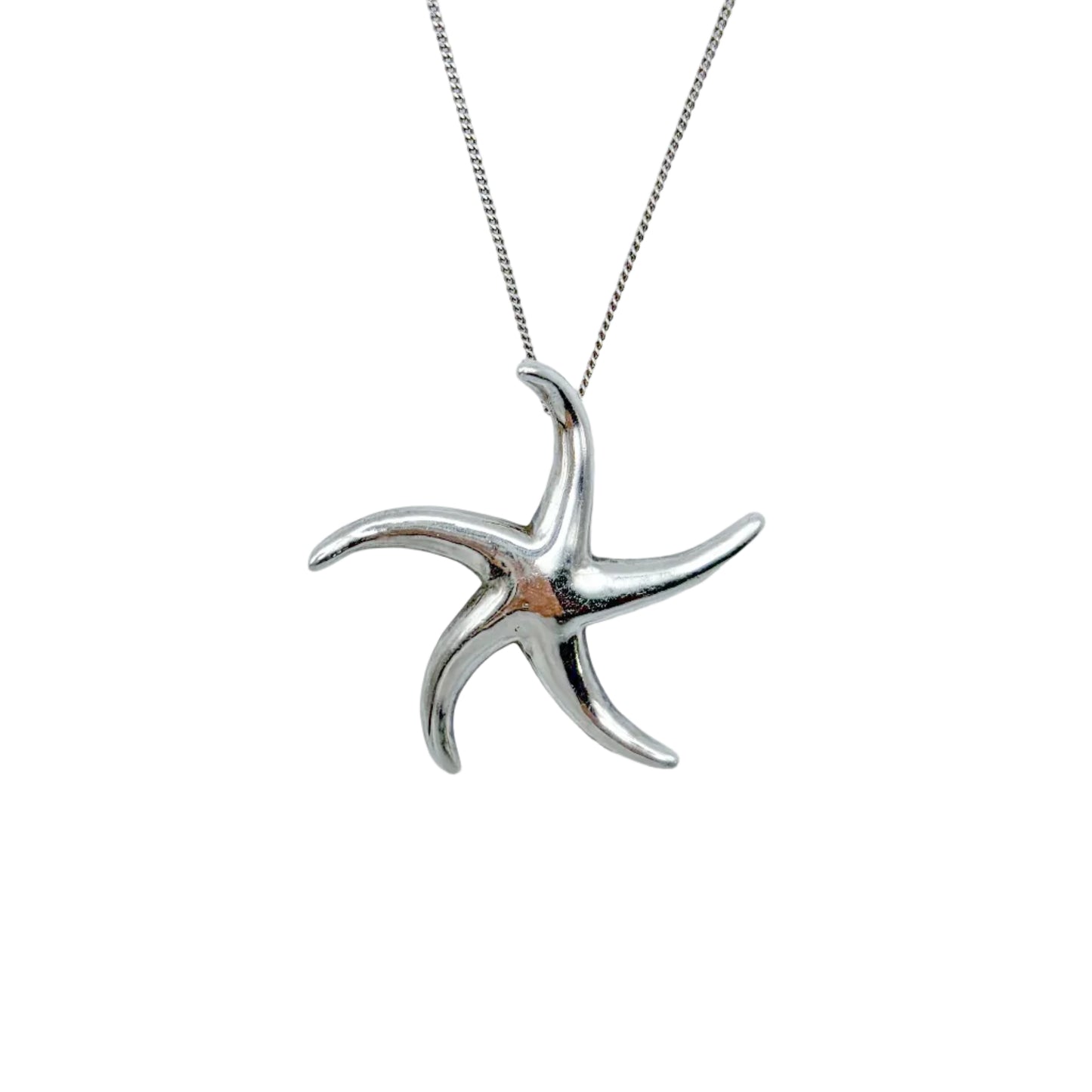 Vintage Sterling Star Necklace