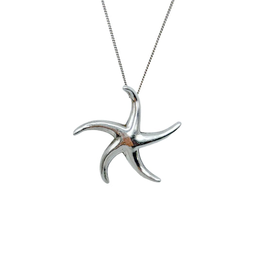 Vintage Sterling Star Necklace