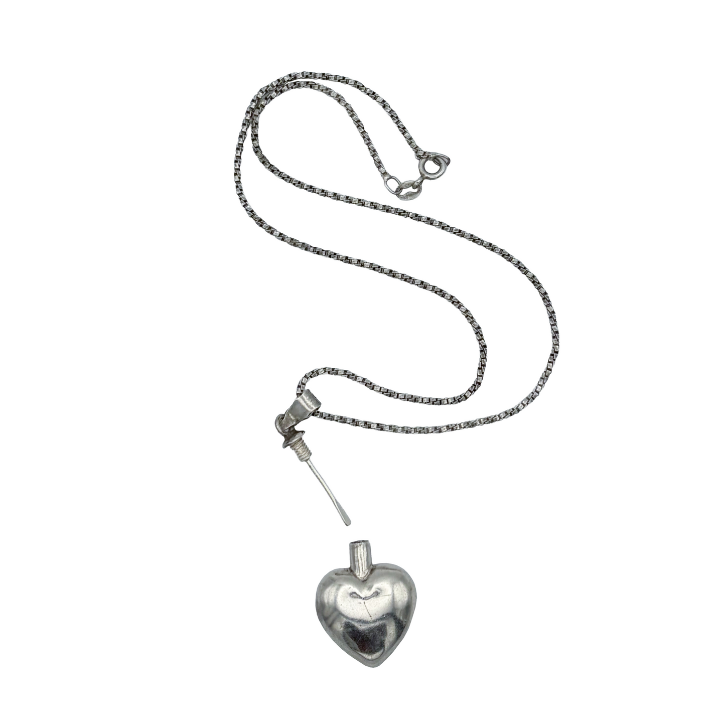Vintage Sterling Perfume Bottle Necklace