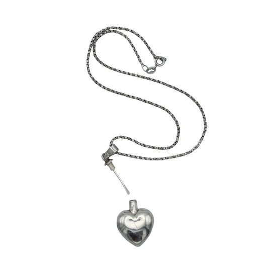 Vintage Sterling Perfume Bottle Necklace